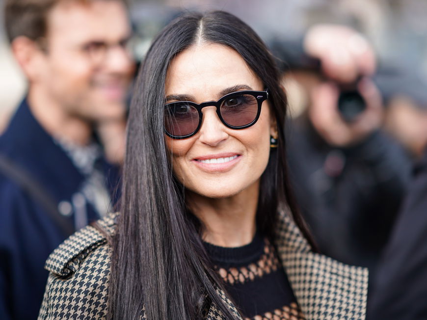 Demi Moore lange Haare