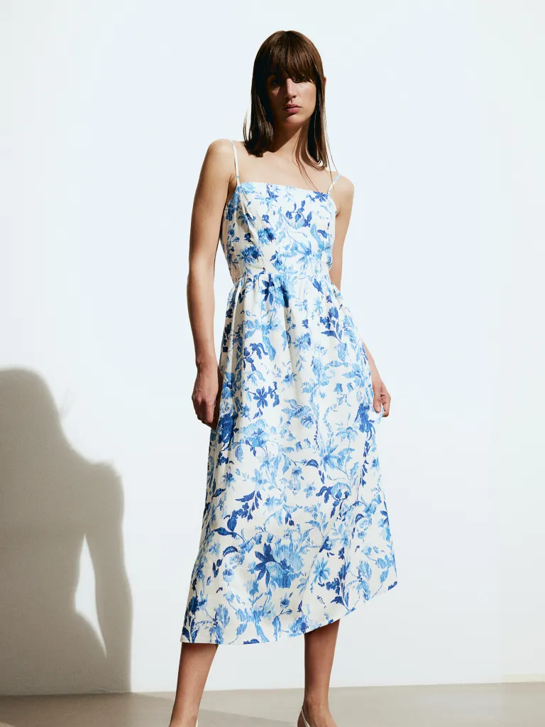 Florales Midikleid