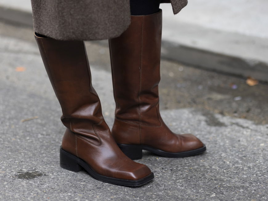 Lederstiefel in braun