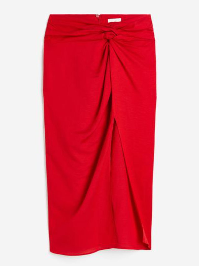 Knotenrock rot H&M