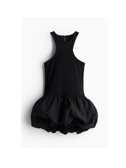 Ballonkleid schwarz H&M