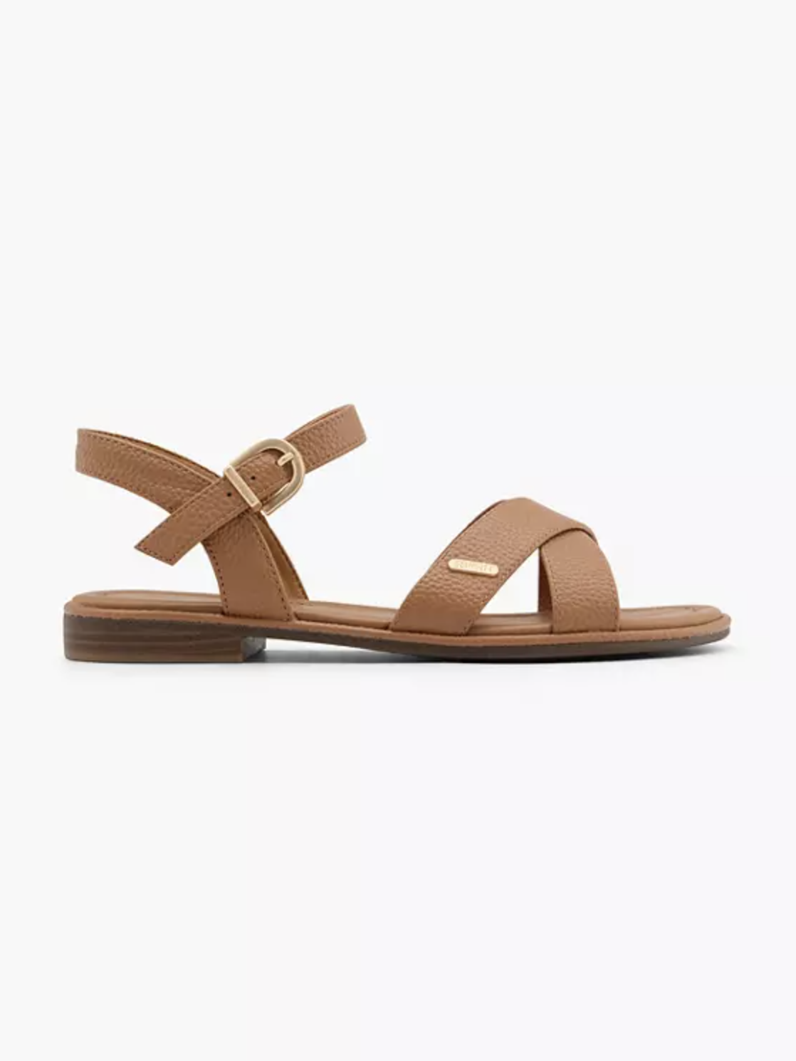Braune Sandale von Deichmann
