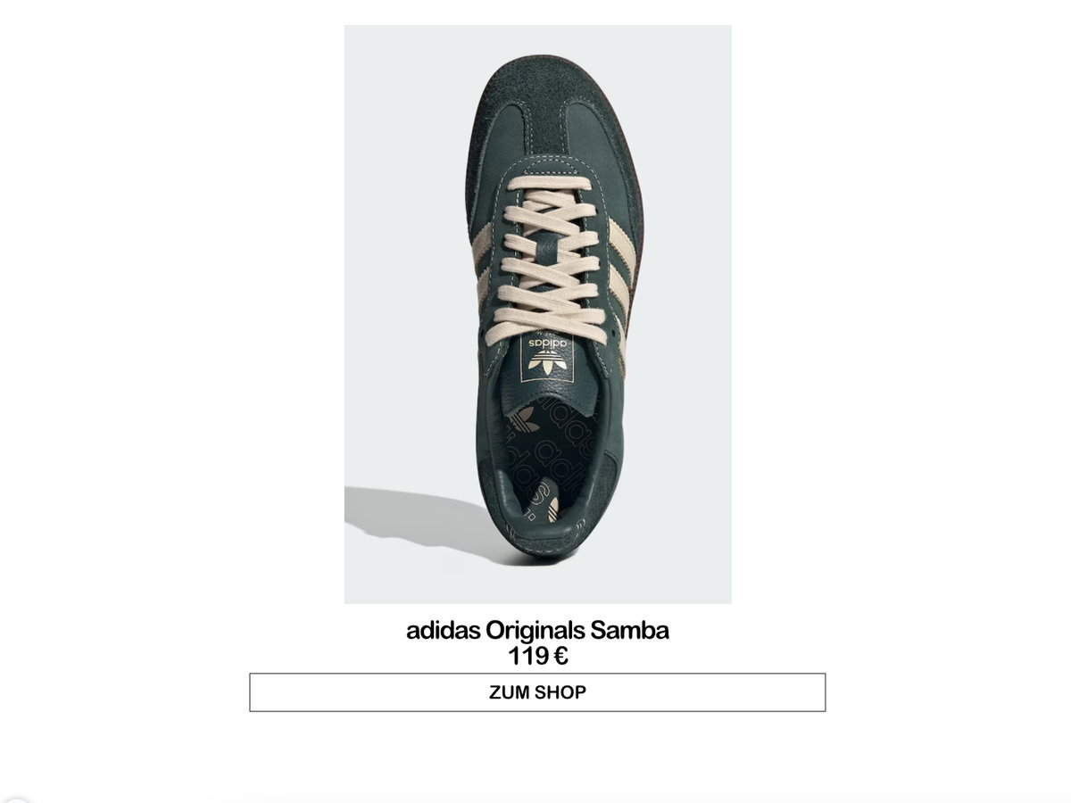 Adidas Originals Samba in Grün