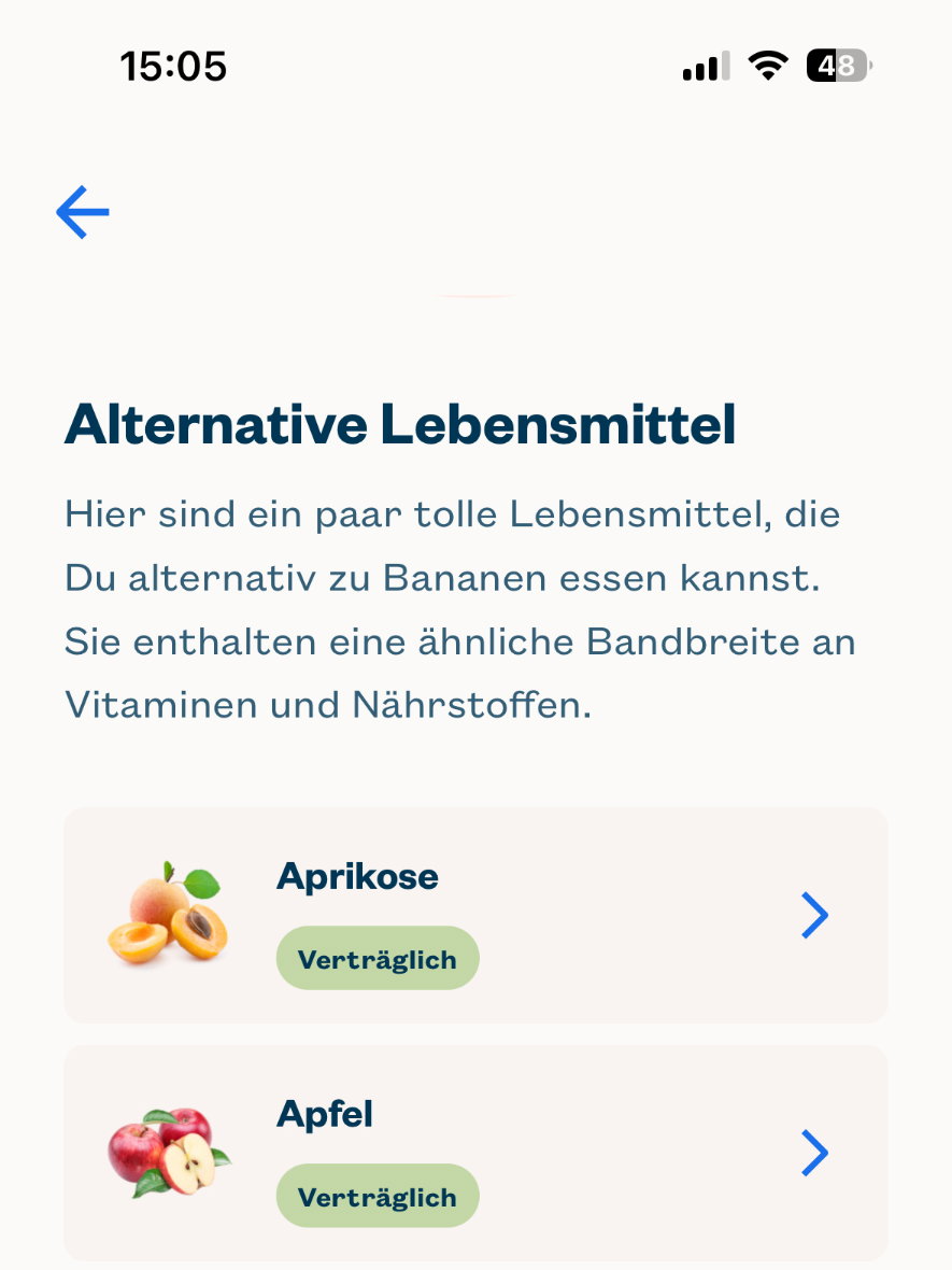 Lykon Testergebnisse in der App