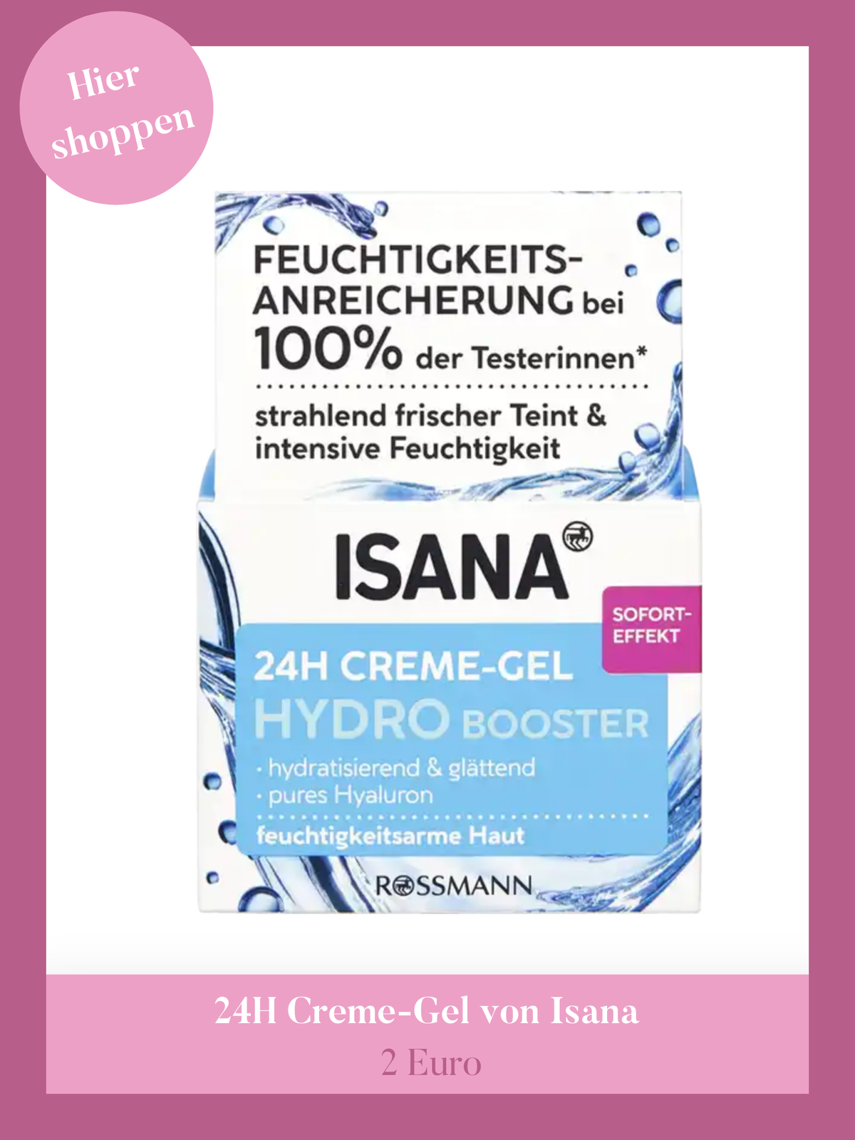Hydro Gel-Creme von Isana