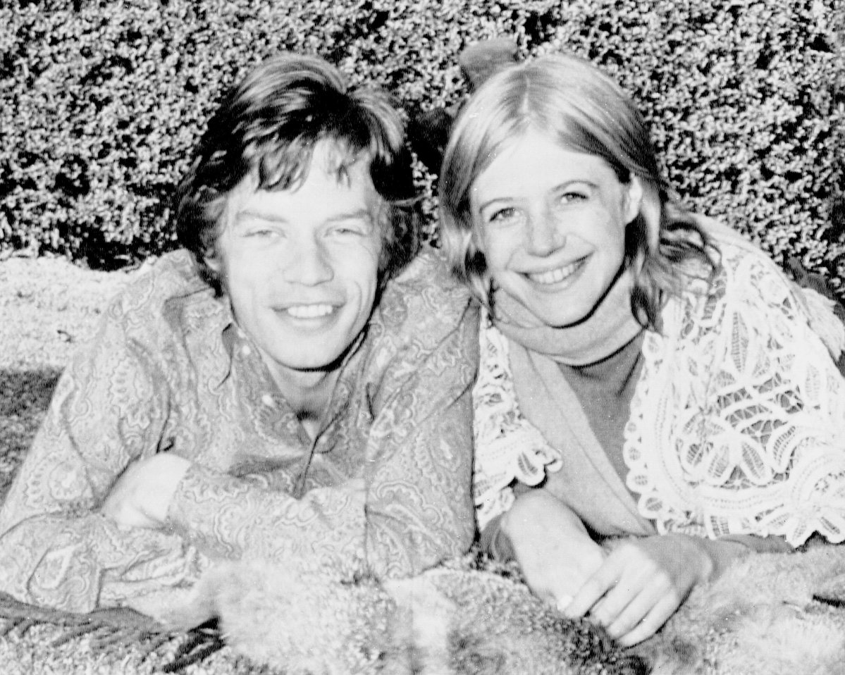 Marianne Faithfull mit Mick Jagger