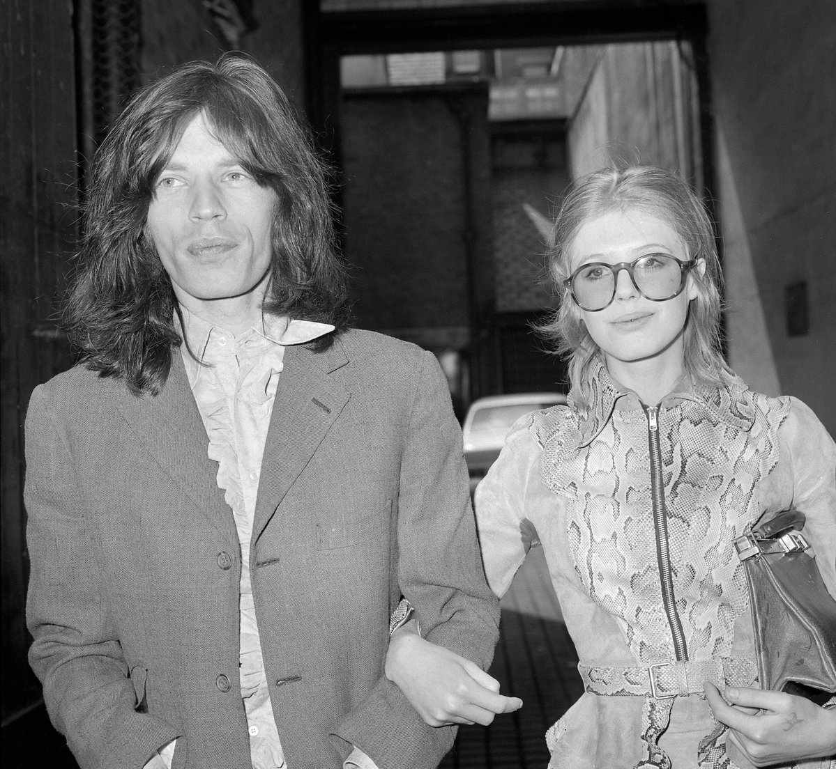 Marianne Faithfull mit Mick Jagger