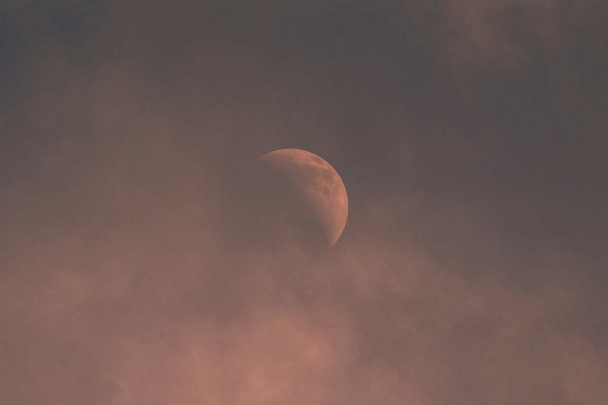 Mond am Himmel