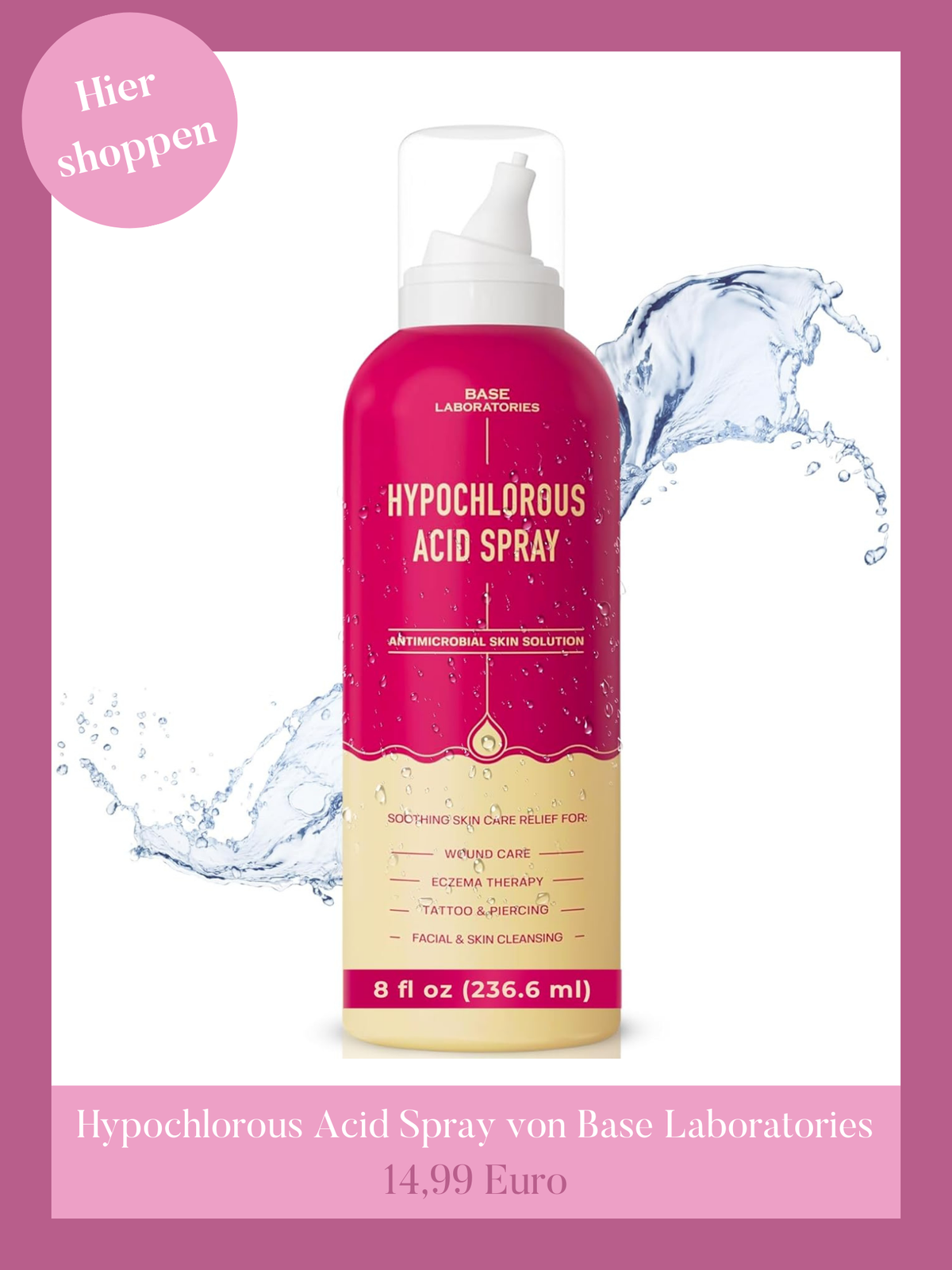 Hypochlorous Acid Spray von Base Laboratories