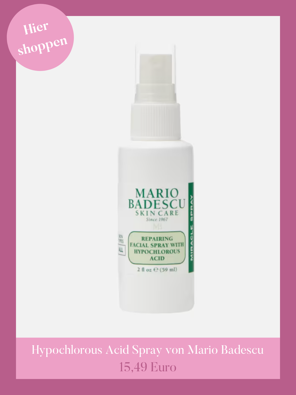 Hypochlorous Acid Spray von Mario Badescu