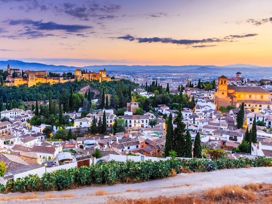 Spanische Stadt Granada