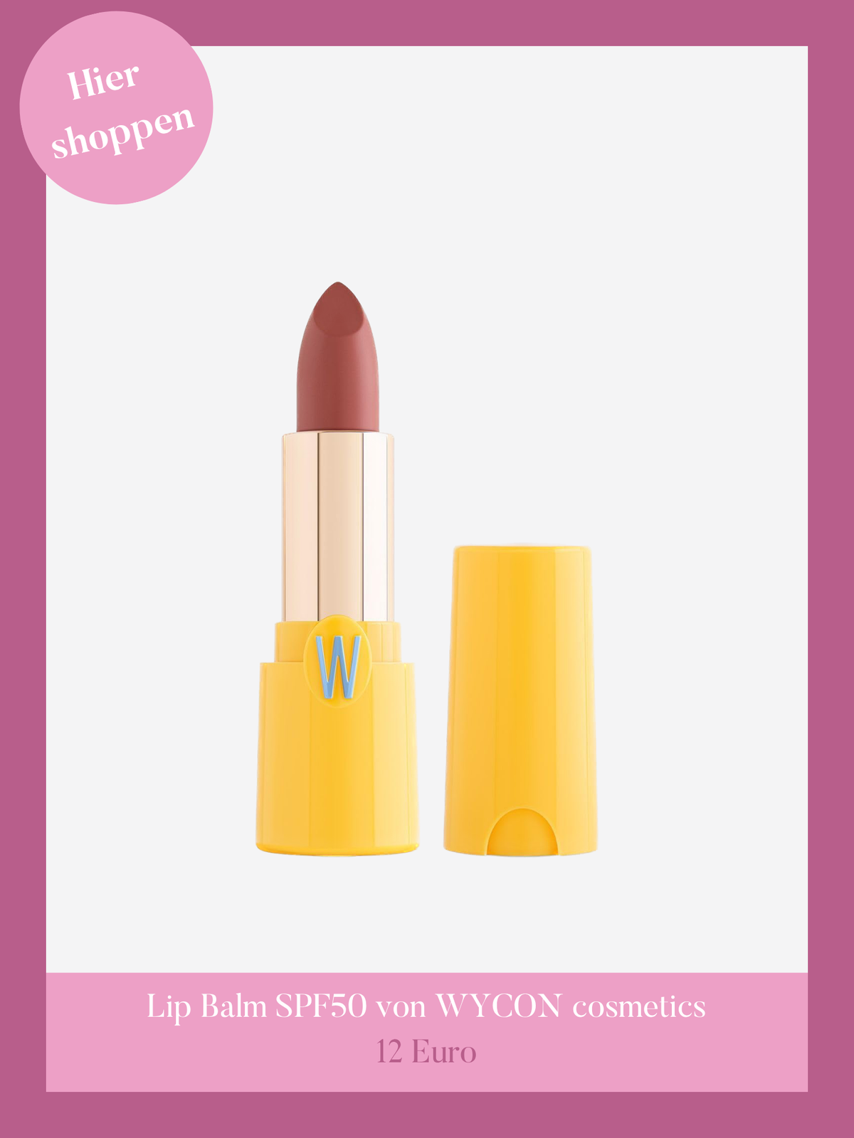 Lip Balm SPF50 von WYCON cosmetics.