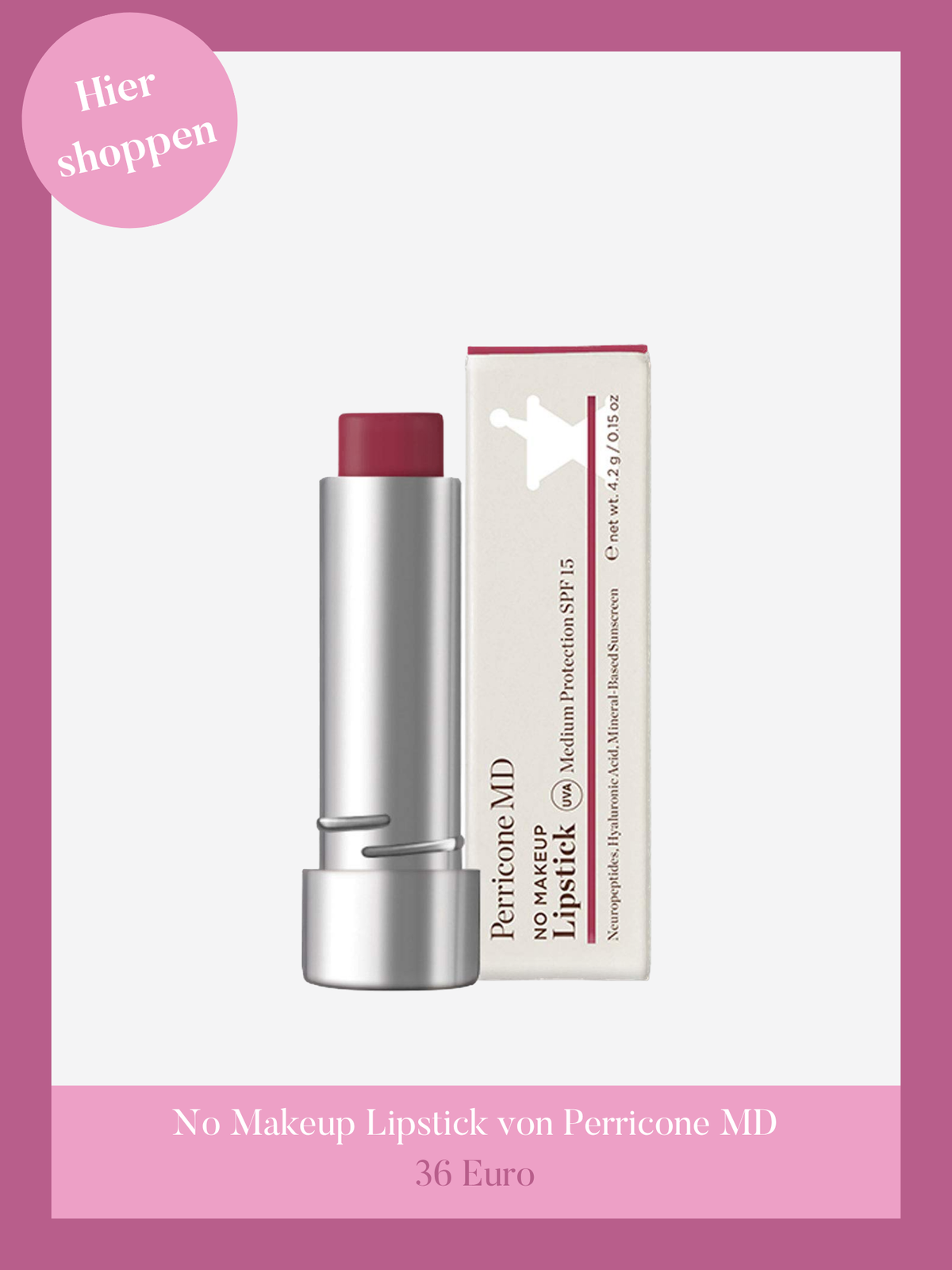 No Makeup Lipstick von Perricone MD.