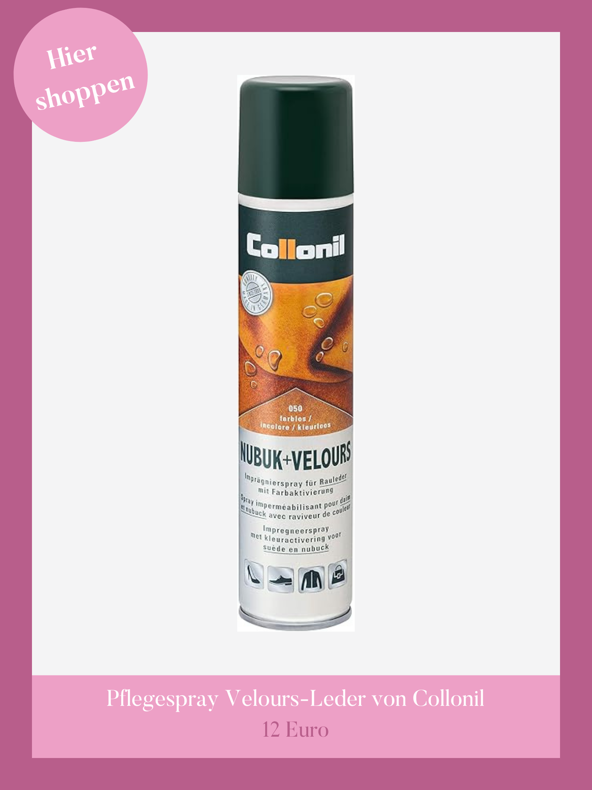 Pflegespray Velours-Leder von Collonil.