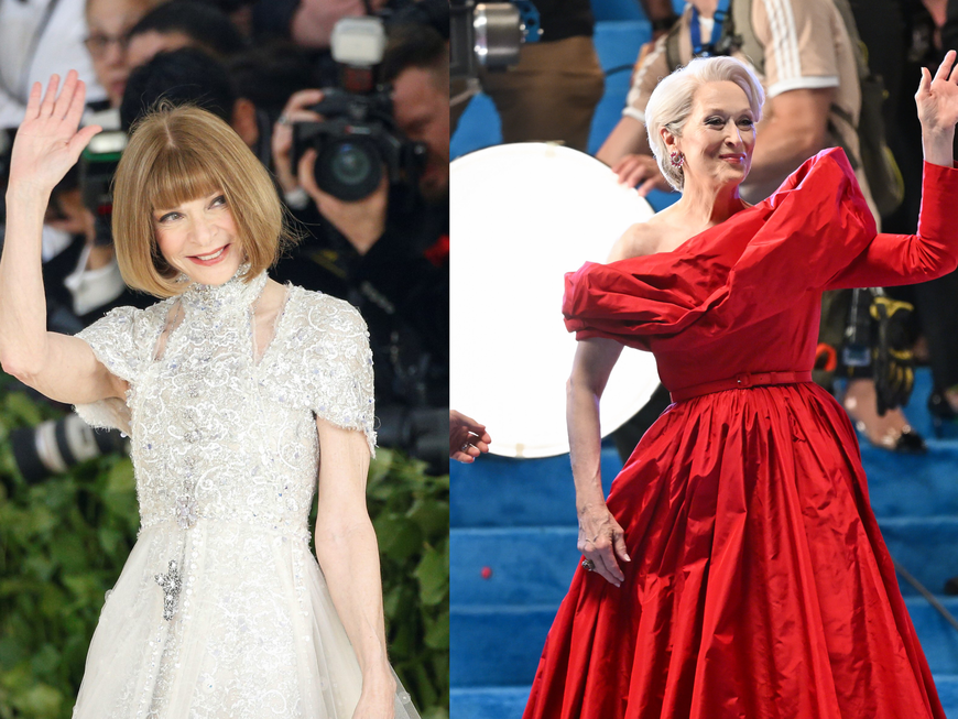 Anna Wintour und Meryl Streep als Miranda Priestly
