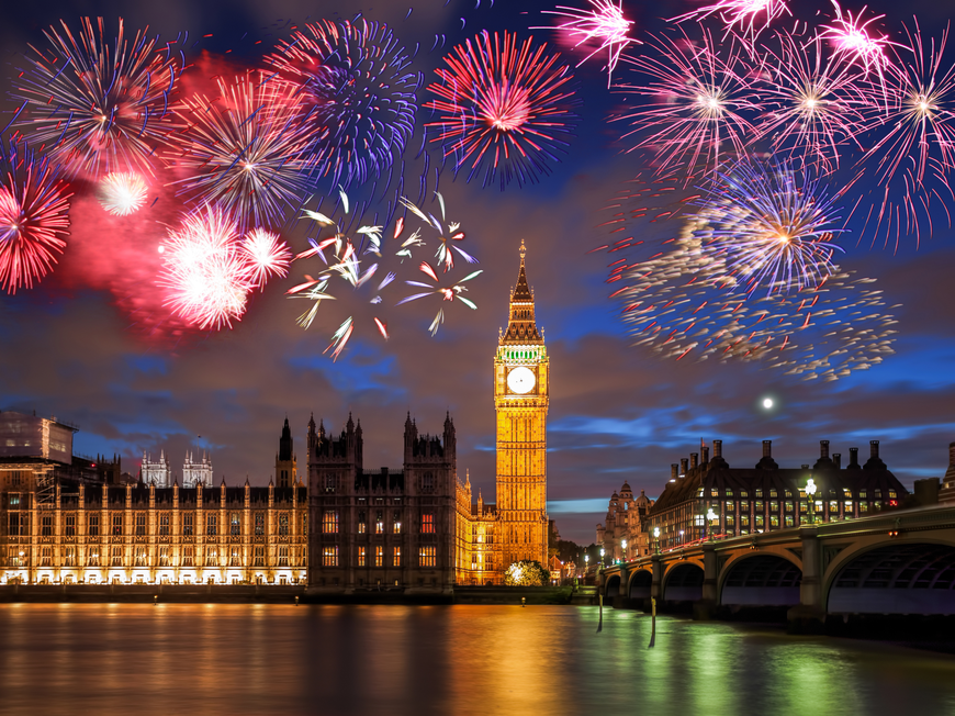 London Silvester-Feuerwerk