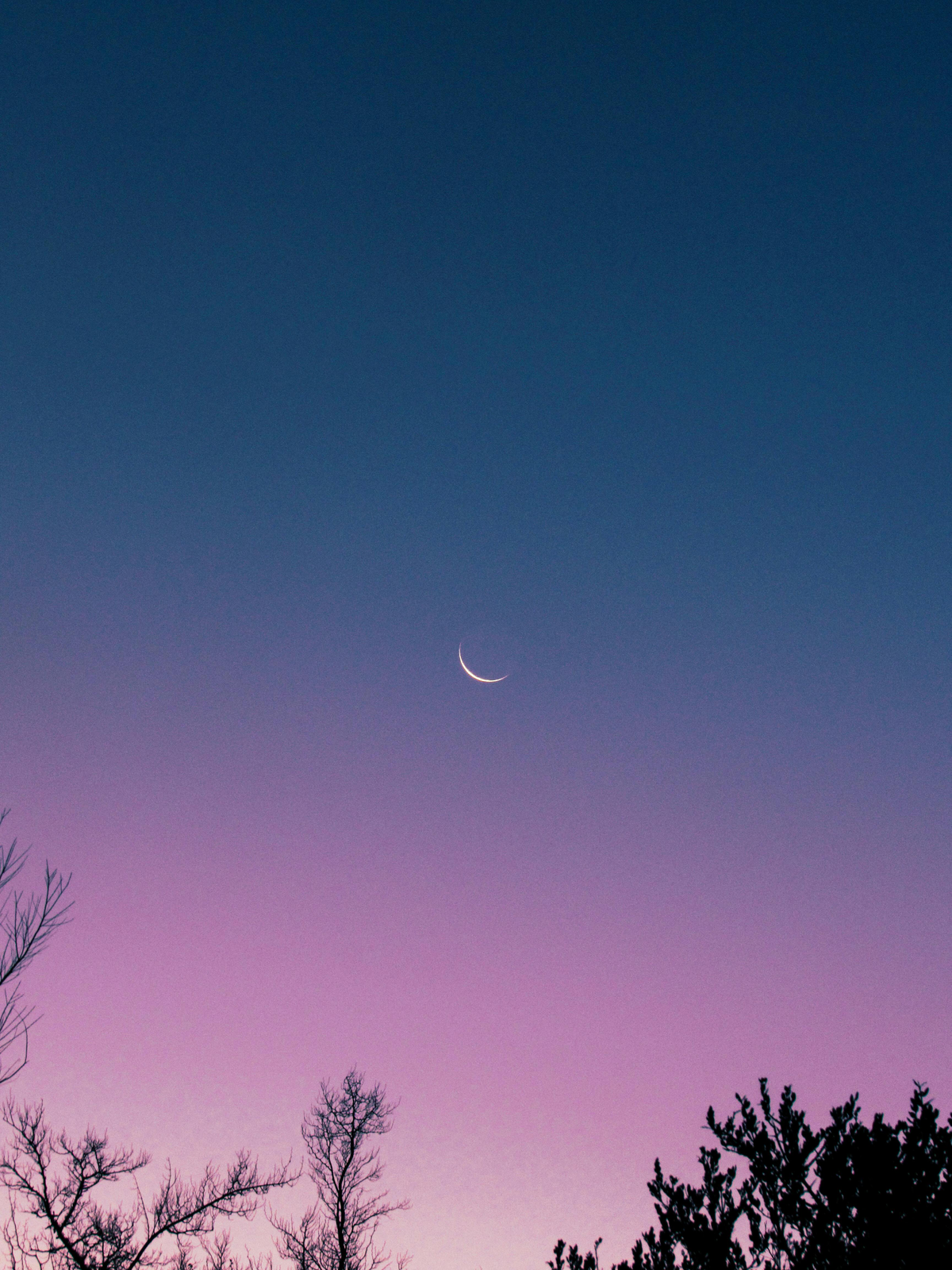 Abendhimmel mit Mond