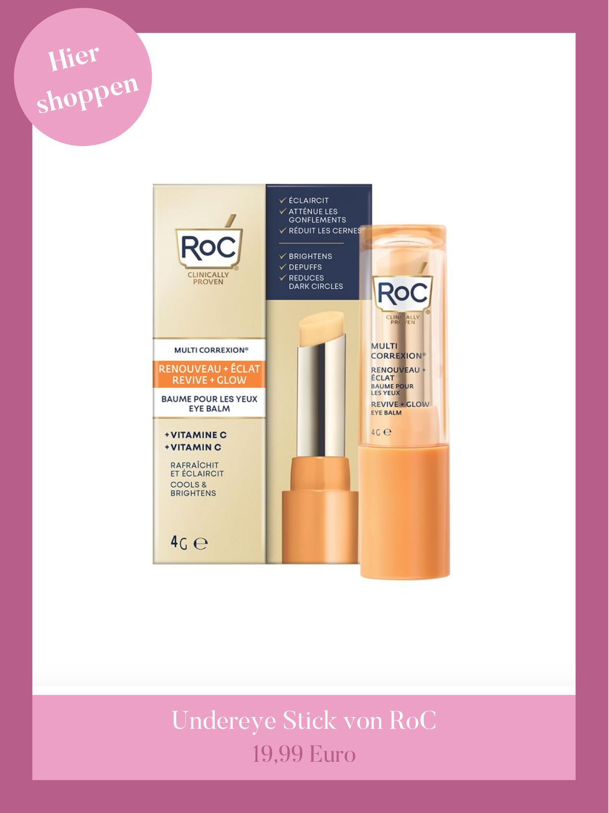Under Eye Balm stick RoC