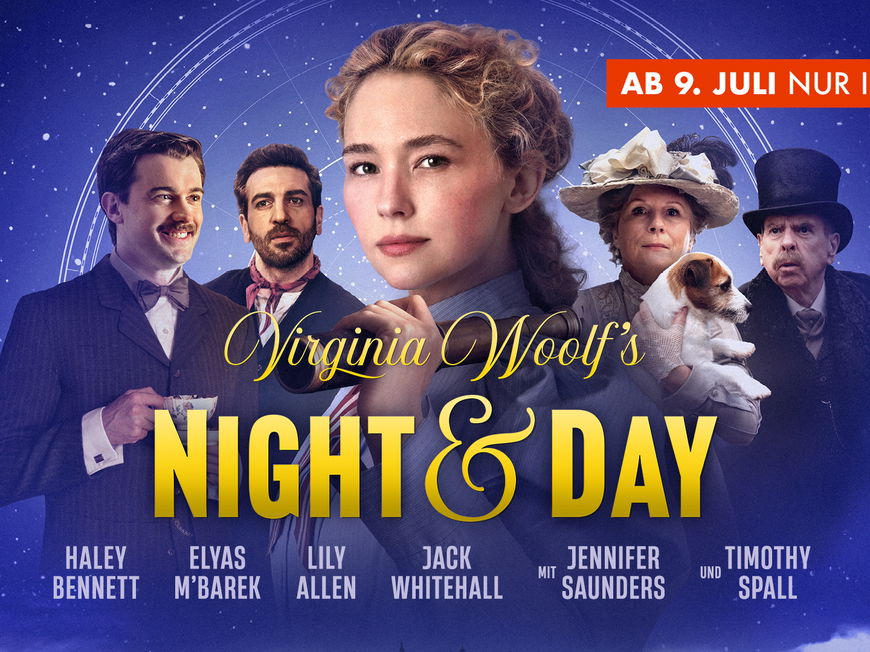 Gewinne Kinotickets zum Kinostart von VIRGINIA WOOLF’S NIGHT & DAY