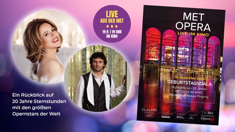 4 x 2 Tickets zum Kinoevent zu gewinnen: "GEBURTSTAGSGALA: 20 Jahre Met live im Kino"