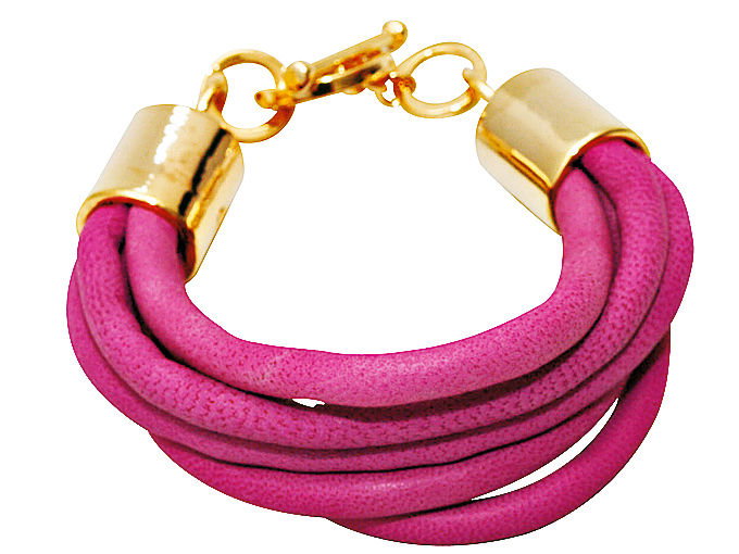 Armband mit goldfarbener Schließe