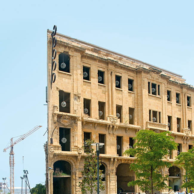 Häuserfronten in Beirut