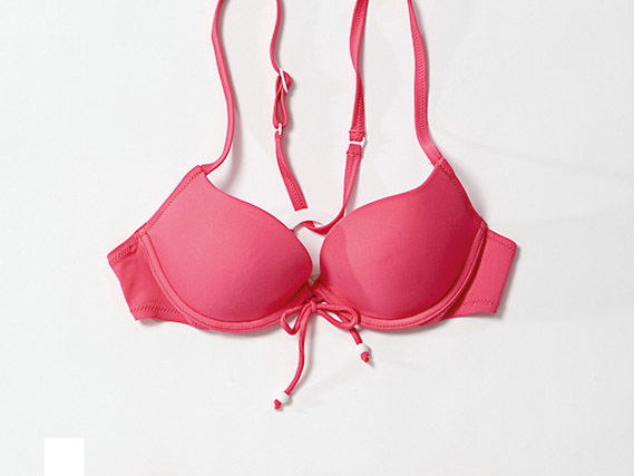 Korallfarbener Bikini von Cheek by Lisca