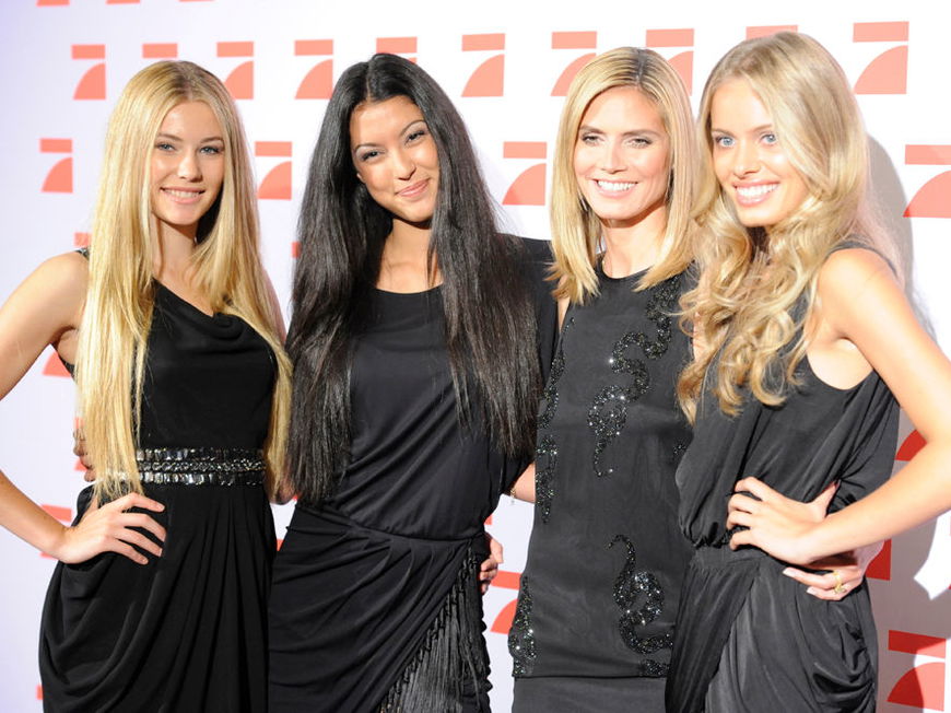 Amelie Klever, Rebecca Mir, Heidi Klum, Jana Beller