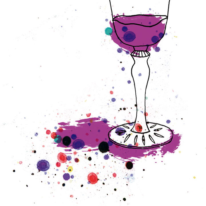 Illustration Weinglas