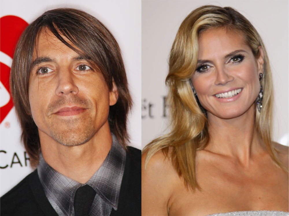 Anthony Kiedis und Heidi Klum