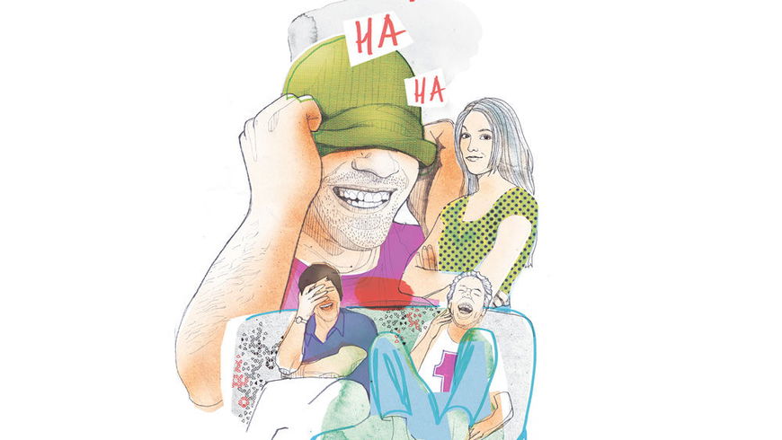 Männer- und Frauen-Humor