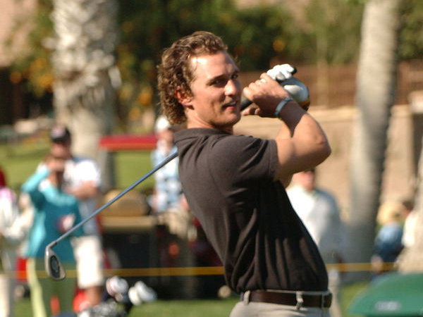 Matthew McConaughey beim Golf