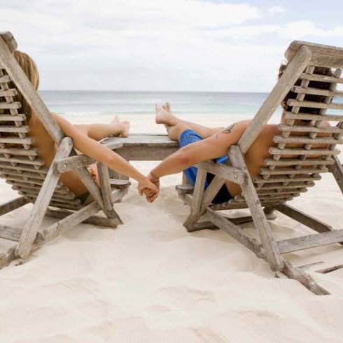 Paar, Strand