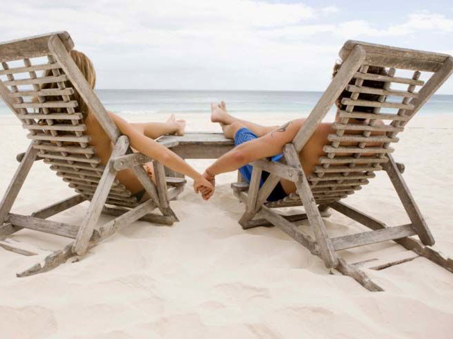 Paar, Strand