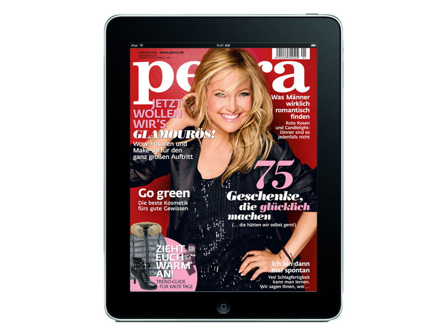 Petra auf dem iPad