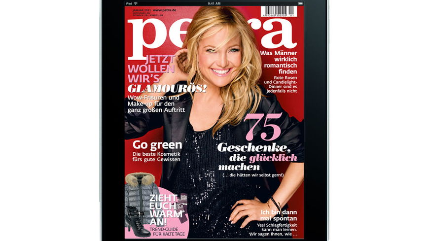 Petra auf dem iPad