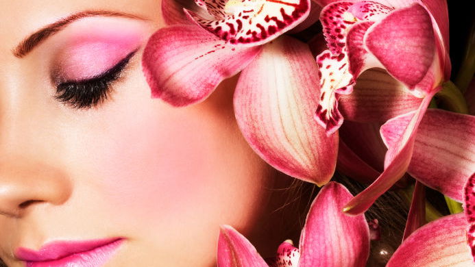 Rosa Beauty-Produkte
