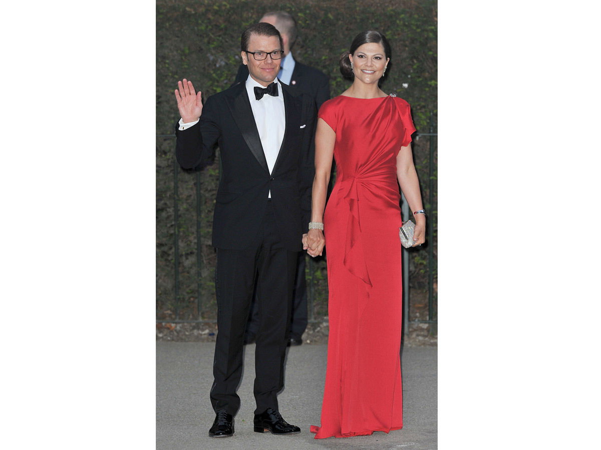 Victoria von Schweden, rotes Kleid