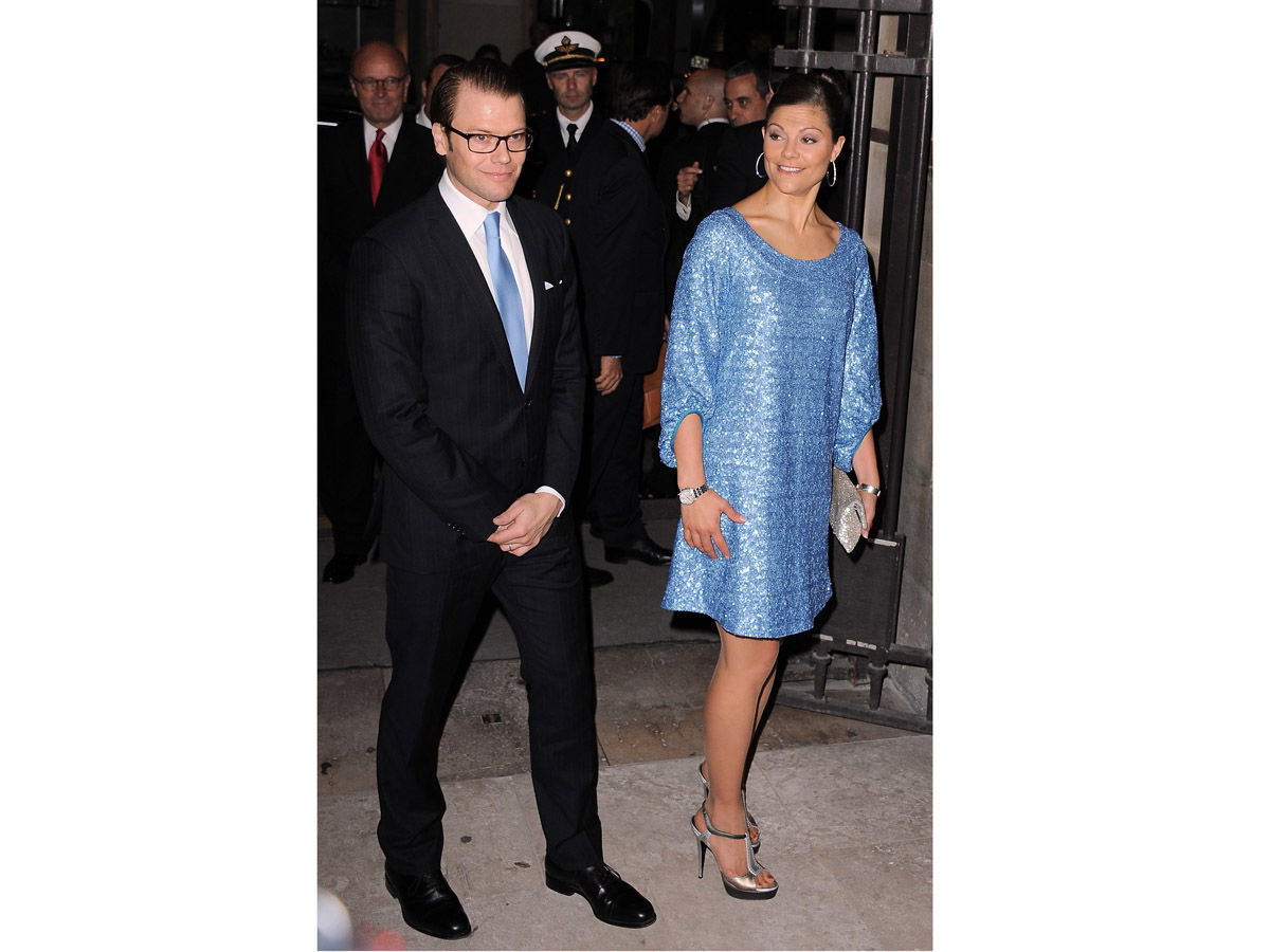 Victoria von Schweden, blaues Kleid