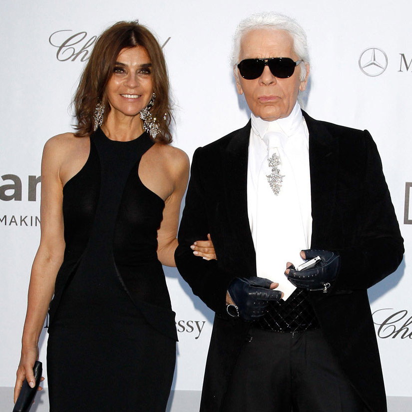 Carine Roitfeld und Karl Lagerfeld