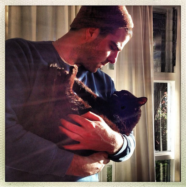 Zachary Quinto und Katze
