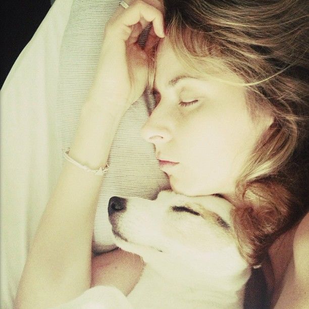 Eva Padberg und hund Hilde