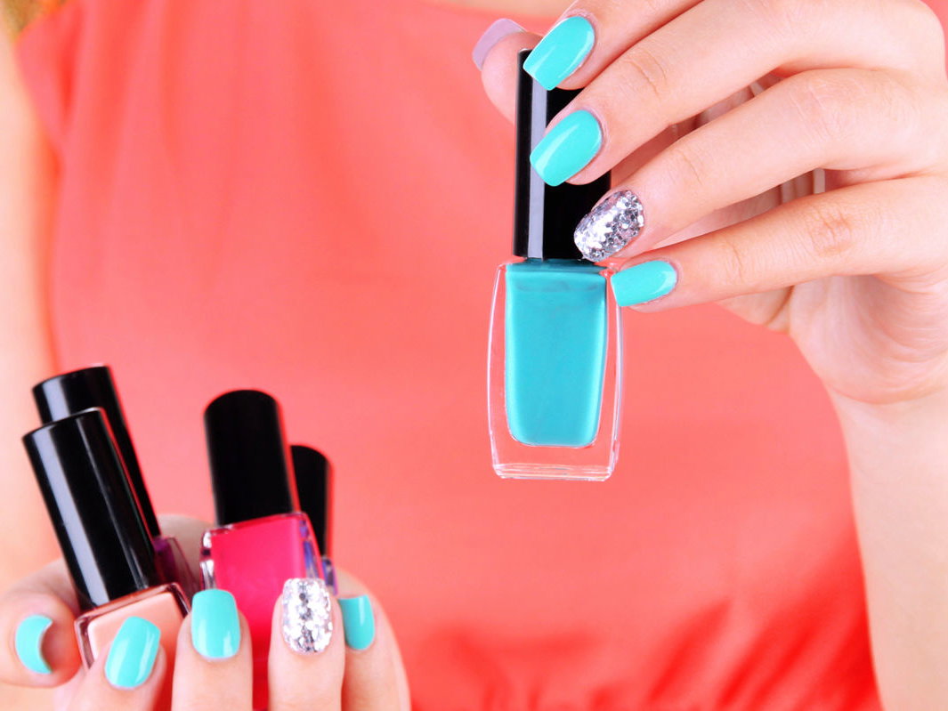 Nailsart blau