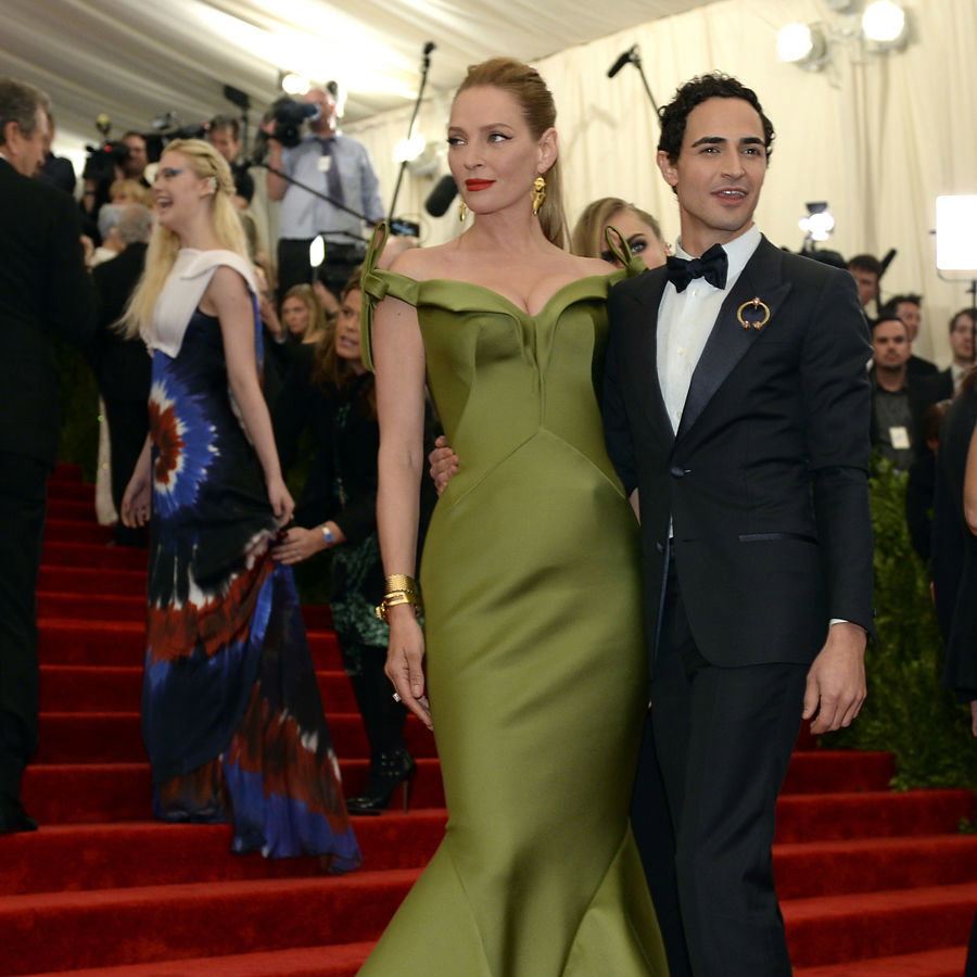 Uma Thurman & Zac Posen