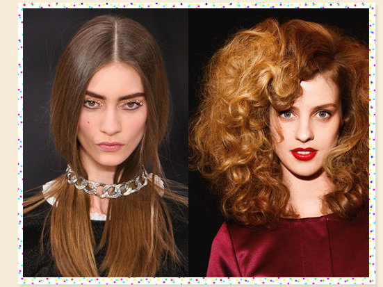 Glatte vs. lockige Haare
