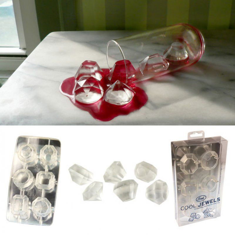 Eiswürfel in Diamantform