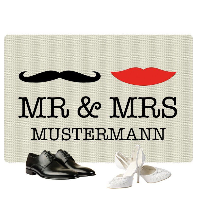Fußmatte Mr. & Mrs.