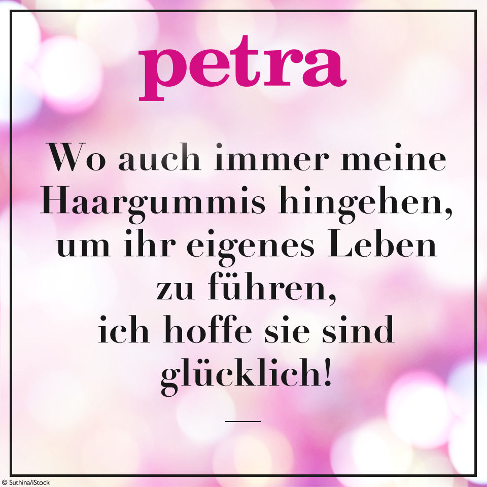 Wo auch immer meine Haargummis hingehen, um ihr eigenes Leben zu führen, ich hoffe sie sind glücklich!