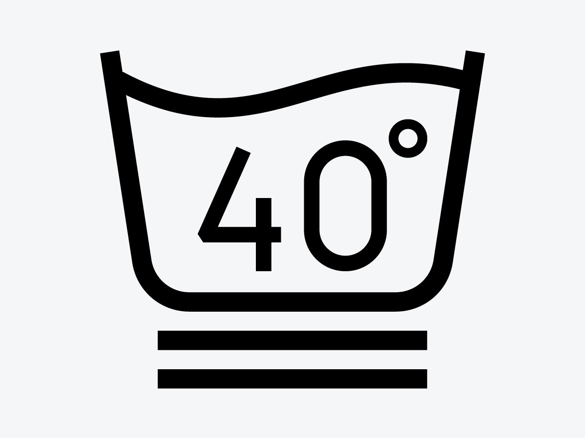 Einige Kleidungsstücke aus Wolle können auch bis 40° gewaschen werden.