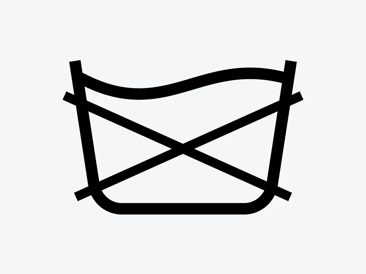 Wenn ihr dieses Symbol in eurer Kleidung entdeckt, merkt euch, dass ihr es nicht mit der Waschmaschine waschen dürft.